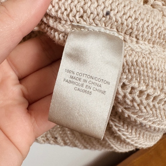 RW&Co crochet  top - poncho style with 3/4 sleeves- cotton - S - Picture 8 of 9